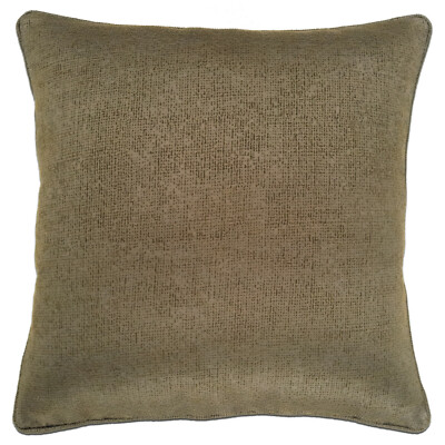  Kissen Stoffmöbel RUBELLI Seide Chenille Bronze für Sofa Wohnzimmer 