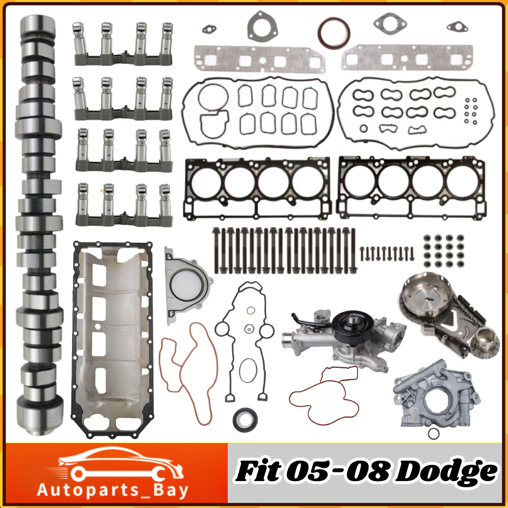 2005-08 Dodge Chrysler Ram Jeep 5.7L Camshaft MDS Lifters & Head Gasket Kit