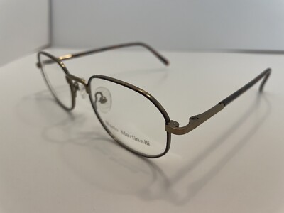 Mario Martinelli Eyeglasses Frame 829 G/DA 49-19-140 Brown/Tortoise Full Rim