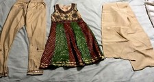authentic INDIAN PAKISTANI 3 PC DRESS OUTFIT GIRL'S 24 AGE 4/5 top/pants WOW