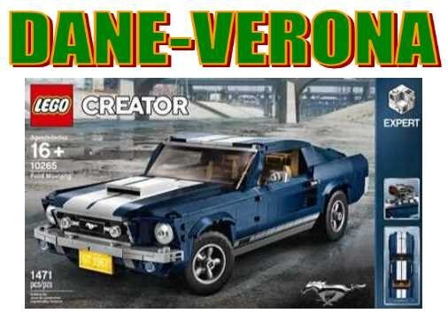Joom Lego Bianco/Blu 10265 Ford Mustang Blocchi Giocattolo - Immagine 5