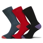 Men's Classic Breathable Cotton Rich Mid Crew Calf Socks for Men 3 Pairs