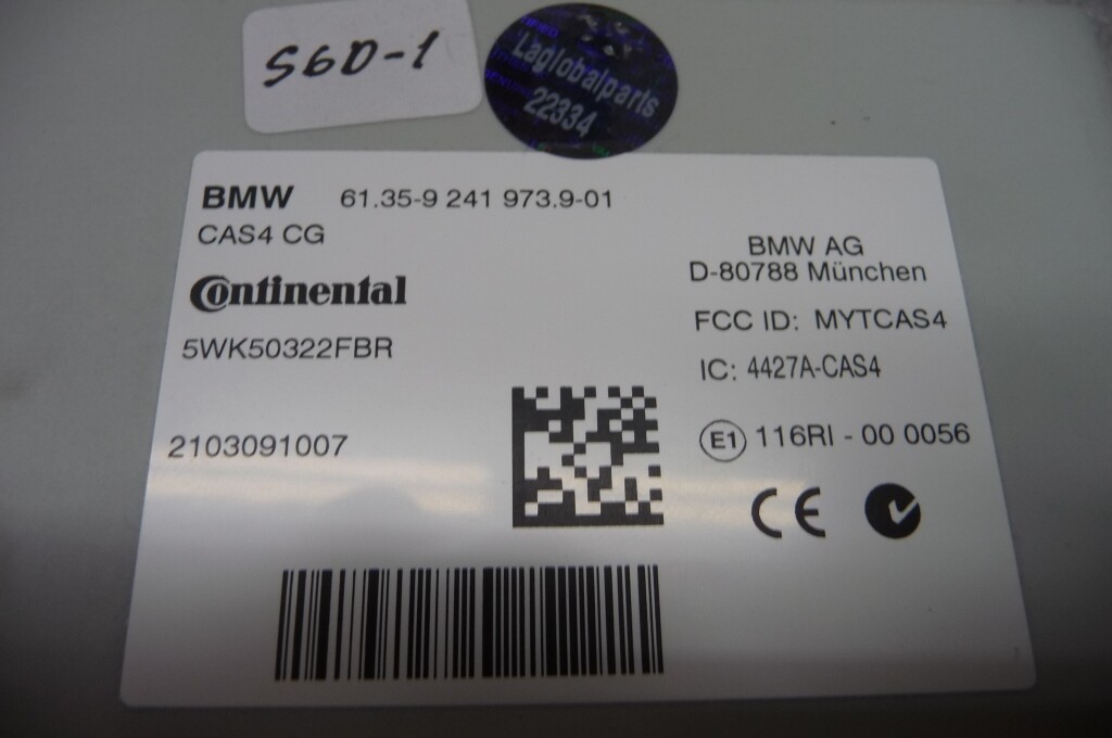 2015-2017 BMW 5 Series Control Unit CAS4 61359367376 OEM A1 | eBay