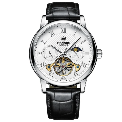 Men's Storm automatic mechanical watch men's belt multifunctional Sun Moon Star - Picture 3 of 28