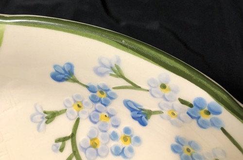 Rare Vintage Franciscan Forget Me Not 14" Oval Serving Platter Retired EUC #2 - Picture 5 of 8