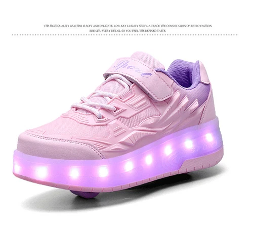Kinderschuhe Jungen und Mädchen Skateboardschuhe mit Rollen AufladungSkateschuhe - Bild 7 von 27