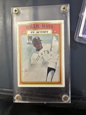 1972 Topps Baseball In Action Willie Mays #50 San Francisco Giants🔥⚾️🔥