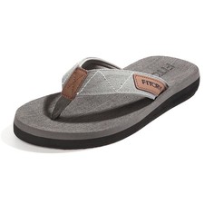 Mens Yoga Mat Flip Flops with Arch Support Comfortable Walking Sandals