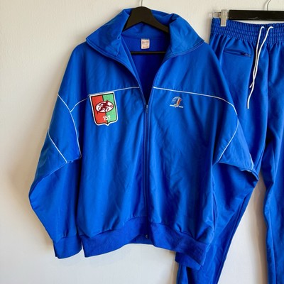 Vintage 1990s French Army Track Suit Jacket Patched 152nd Infantry