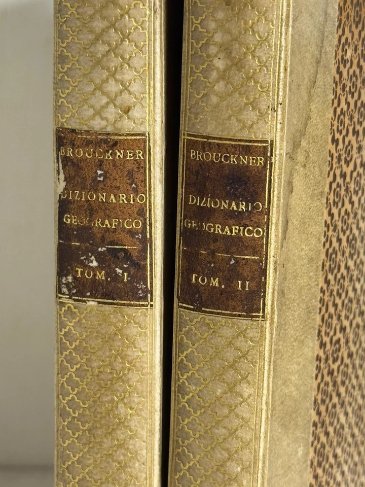 BROUCKNER, Dizionario Geografico Portatile, 2 Volumi ,Venezia 1778 - Immagine 2 di 4