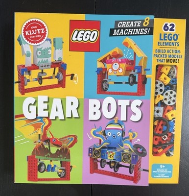 LEGO Gear Bots Klutz STEM Kit 62 LEGO Elements Complete New Open Box 2020