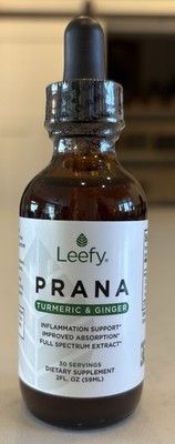 Leefy Organics Prana Turmeric & Ginger Inflammation Support 2oz Sealed