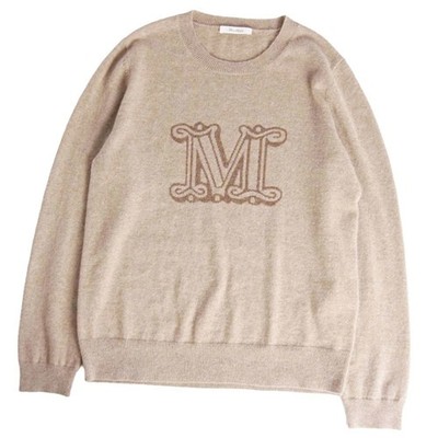 Max Mara Knit PAMIL Sweater Long Sleeve Cashmere 100% Top Women XL Used MOLO-0