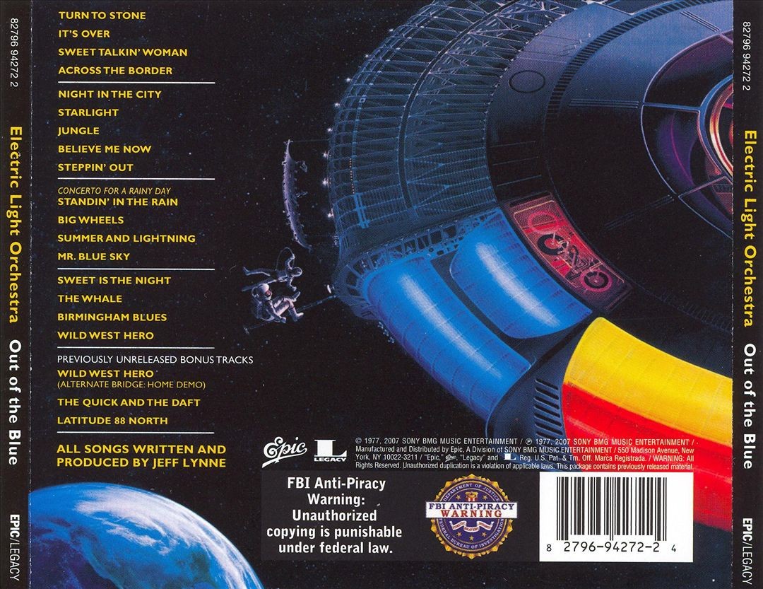The Electric Light Orchestra 30年記念2CD日本盤 ELECTRIC LIGHT ORCHESTRA - OUT OF THE BLUE [30TH ANNIVERSARY