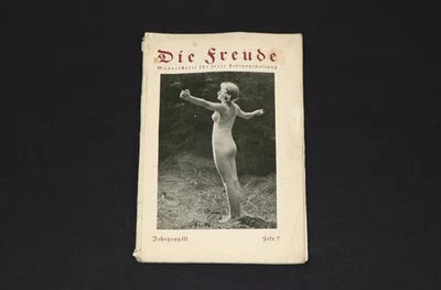 Die Freude. 1926/7. Antique German Free Lifestyle Magazine - Image 1 of 4
