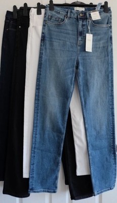 Damen Denim Jeans Straight Sienna Supersoft Stretch M&S High Waist Damen