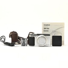 Olympus Stylus SH-60 Camera Silver Compact Digital Very Clean From Japan