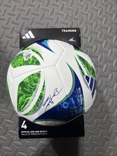 adidas MLS 25 Training Soccer Ball - Size 4 - White/Green/Blue - JH1304 - New