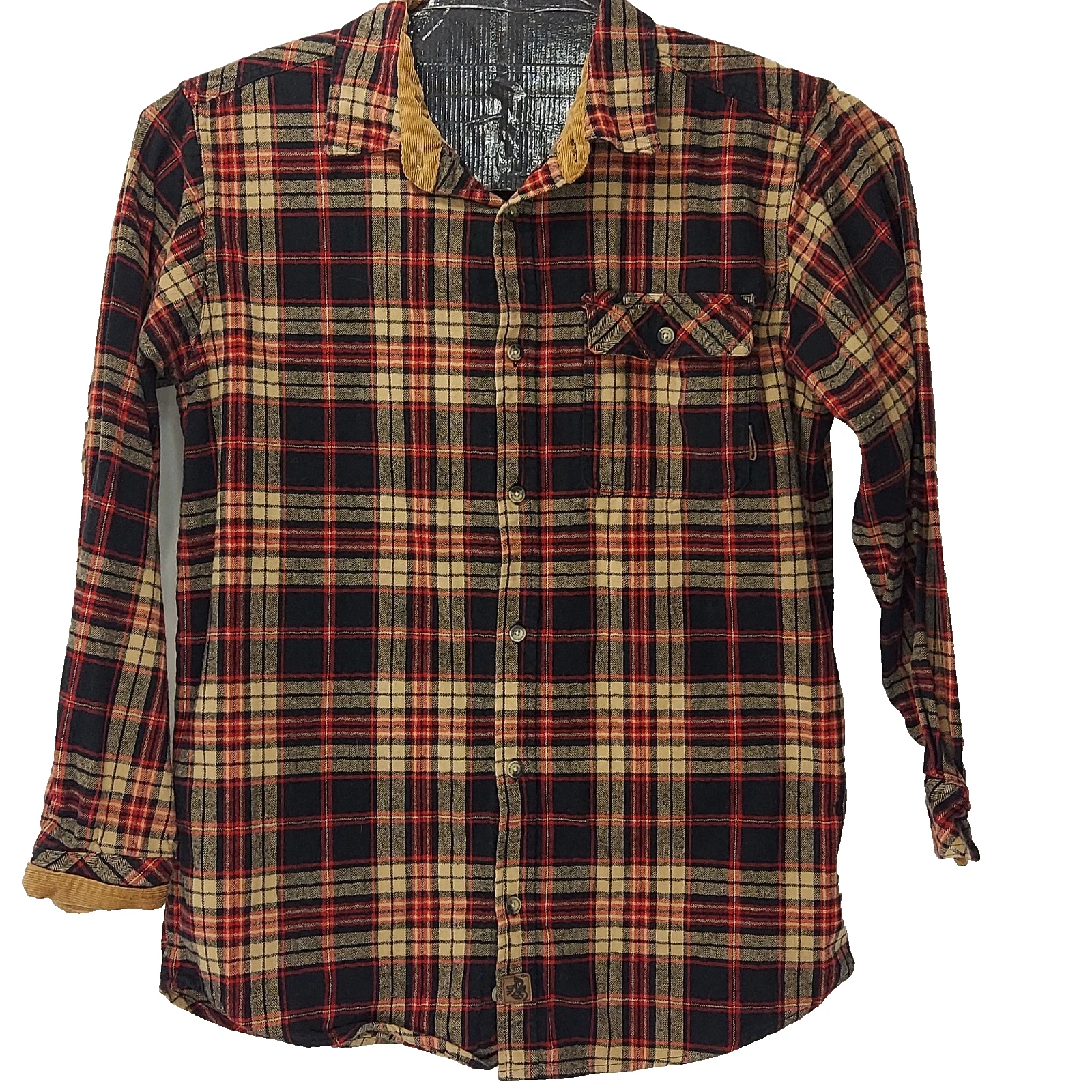 Legendary Whitetails Flannel Shirt LT Lg Tall Original Buck Camp Tan Red Black
Opens in a new window