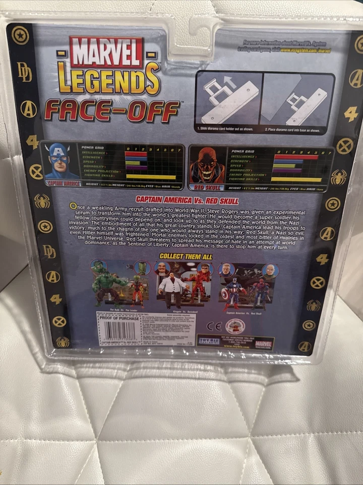 Toybiz Marvel Legends Face-Off Capitán América vs Calavera Roja 2006 Foto 2 de 2