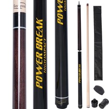 23oz Heavy Hitter Jump Break Cue 3-Piece Jump/Break Pool Cue Stick Break Jump...