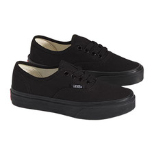 VANS Little Kids Authentic Black/Black Unisex Little Kids Skate Sneakers