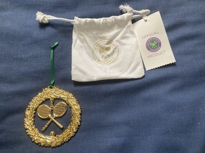 Wimbledon Tennis Weihnachtsdeko - Kreuzschläger - zum Baum / Aufhängen