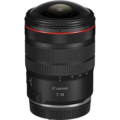 New Canon RF 7-14mm f2.8-3.5 L Fisheye STM Lens (Canon RF), USA Dealer #50313