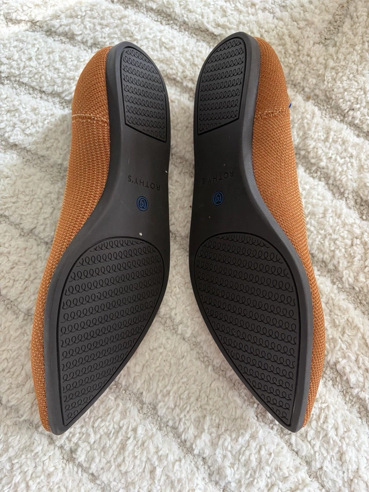 Rothy's the Point talla 9 en ámbar cervatillo Foto 2 de 4