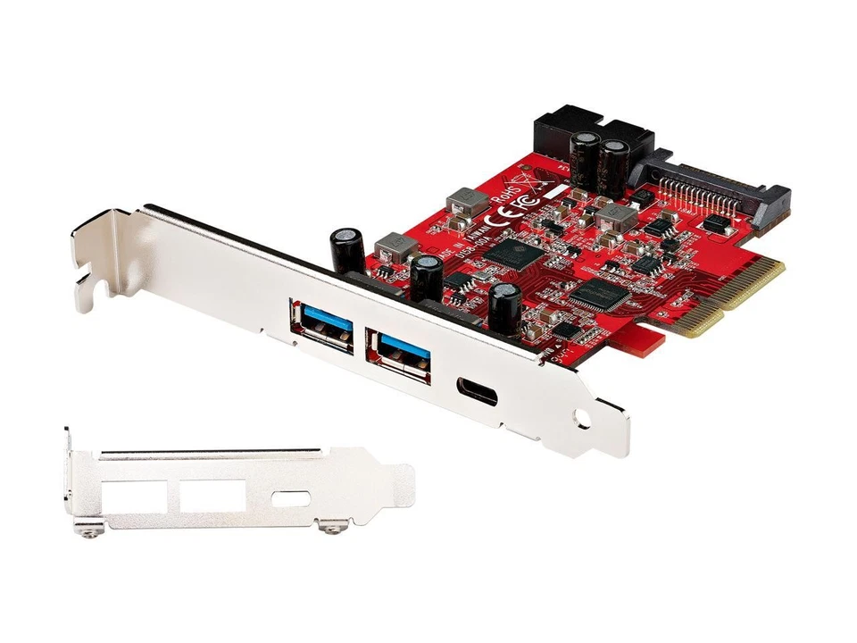 5-Port USB PCIe Card, 10Gbps USB 3.1 Gen 2 PCIe Card w/ 1x USB-C & 2x USB-A, 1x - Image 4 of 4