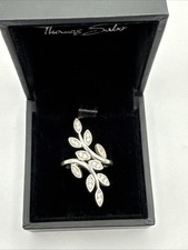 Image of Thomas Sabo Ring Climbing Leaves Sterling Silver Size 50
