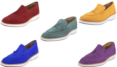 LIBERTYZENO Mens Genuine Suede Leather Tuxedo Loafer Tassel Slip-Ons Dress Shoes