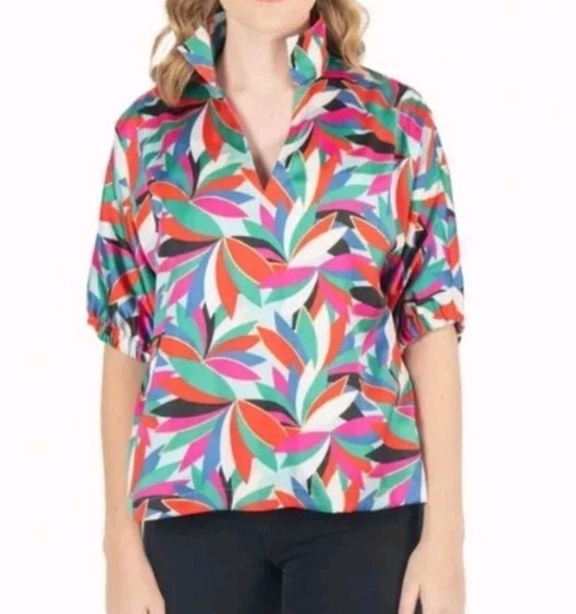 Emily McCarthy Poppy Top Colorful Women's Size XS