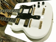 Epiphone G-1275 Doble Cuello Alpino Blanco 2015 12 Cuerdas 6 Cuerdas Con Prs Jam