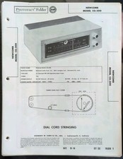Original 1956 SAMS PHOTOFACT 333-9 Newcomb Model CO-200