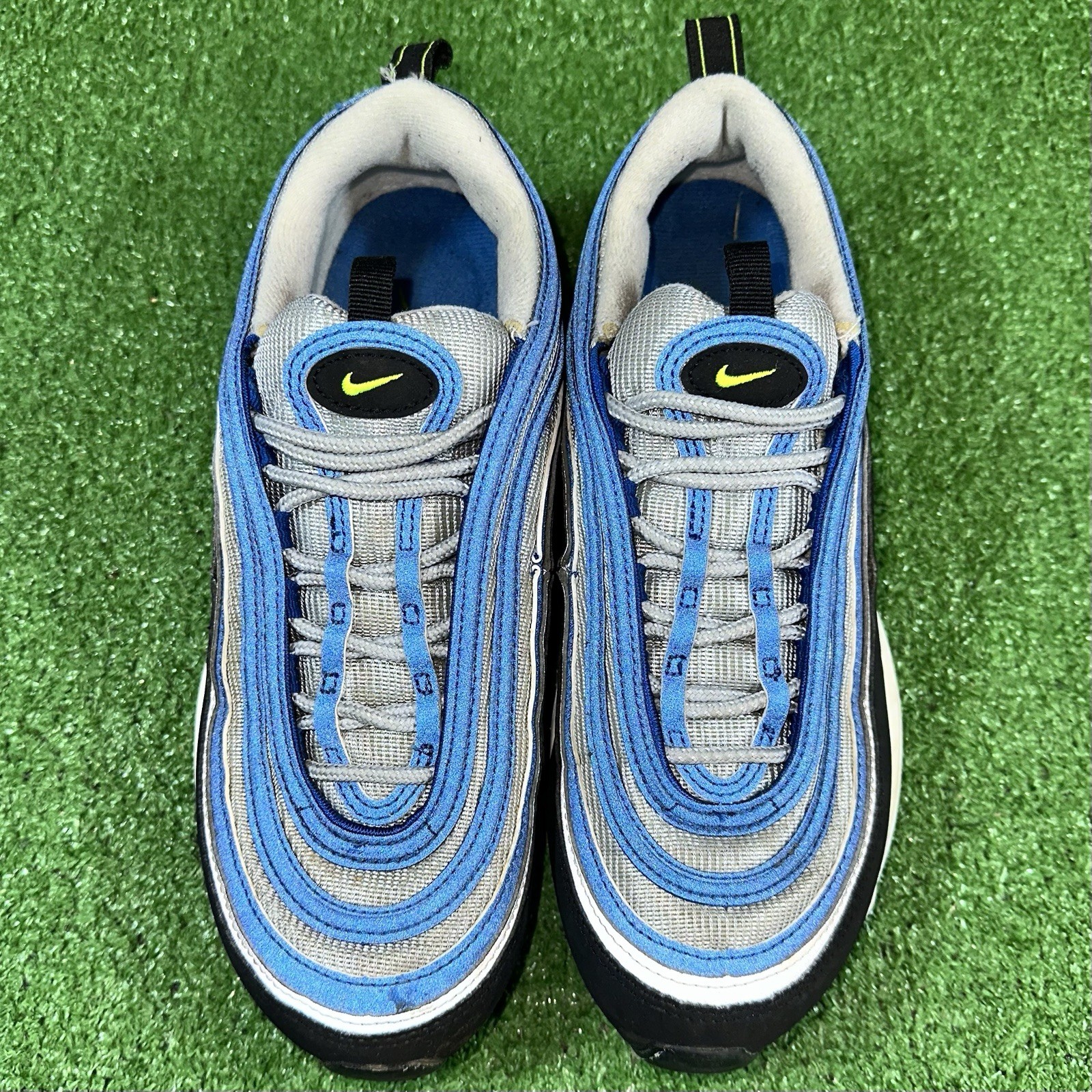 Nike Air Max 97 OG Atlantic Blue DQ9131-400 Voltage Yellow Womens US 9