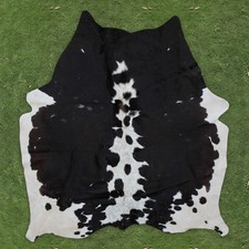 Hair on Cowhide Rug Real Cow Leather Skin Floor Carpet Natural Rug 65x65" CC1315