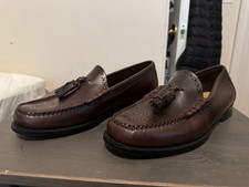 Size 11 - Weejuns G.H. Bass Mens Brogue Tassel Dress Loafers - Brown