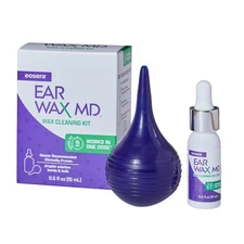 eosera Ear Wax MD Cleaning Kit - Fast-Acting Ear Wax Removal Drops & Rinse Bu...