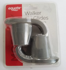 Equate Mobility WALKER SKI GLIDES Fits Most Walkers 1 1/8 Inch Diameter NEW