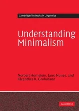 Understanding Minimalism (Cambridge Textbooks in Linguistics) - Paperback - GOOD