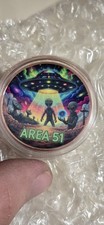 ( Area 51 ) Colorized 1oz Copper Round