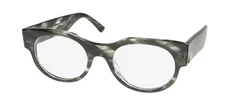 NEW HARRY LARY'S BRAINY EYEGLASS FRAME FULL-RIM WOMENS 710 OVAL PLASTIC FRANCE