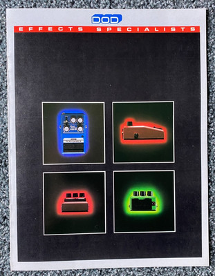 DOD 1984 Effects Specialists, 8 pages of Pedals- Full Color-Mint!1