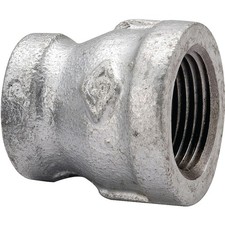 Prosource Ppg240-10x6 Reducing Pipe Coupling 38 X 18 In Threaded Malleable