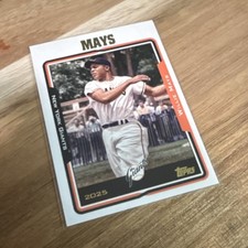 Willie Mays #224 New York Giants MLB Baseball Card Topps 2025