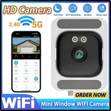 Window Camera 3MP Full-Color Night Vision 2.4/5GHz Wi-Fi Indoor Replacement