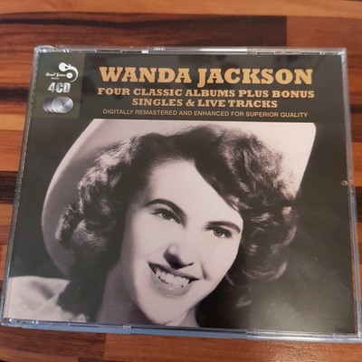 WANDA JACKSON four classic albums plus bonus EX/EX (4CD, Pop, Real Gone)