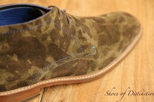 Ted Baker Thylaar Green Camo Suede Chukka Boots Shoes Men's UK 8 US 9 EU 42