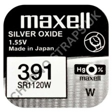 Maxell 391 / SR1120W Silver Oxide Watch Battery
